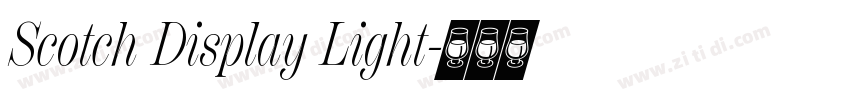 Scotch Display Light字体转换
